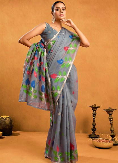 Pure Cotton Jamdani Saree