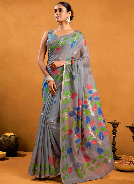 Pure Cotton Jamdani Saree