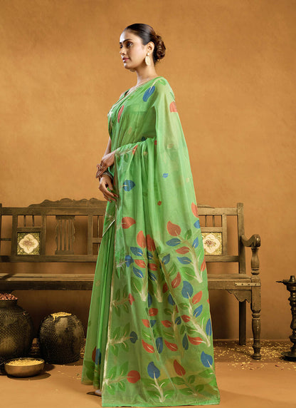 Pure Cotton Jamdani Saree
