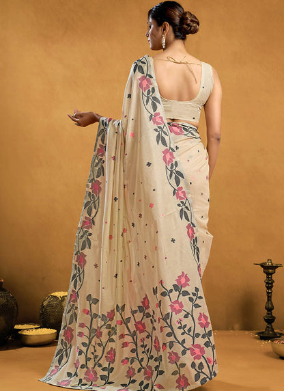 Pure Cotton Jamdani Saree