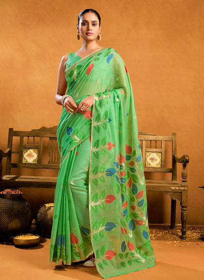 Pure Cotton Jamdani Saree