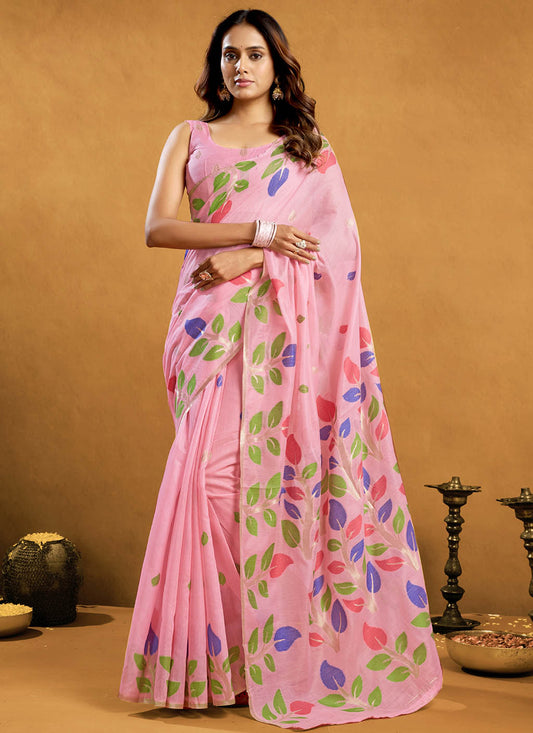Pure Cotton Jamdani Saree