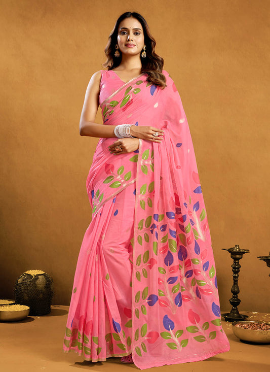 Pure Cotton Jamdani Saree