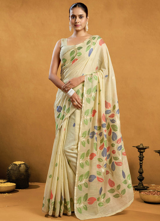 Pure Cotton Jamdani Saree