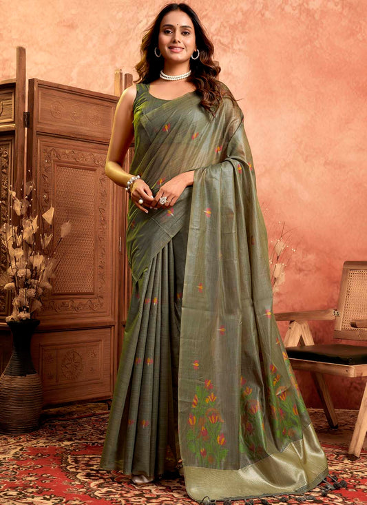 Muga Cotton Saree
