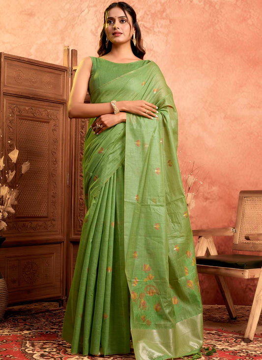 Muga Cotton Saree