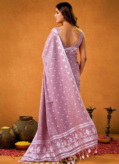 Pure Linen Saree