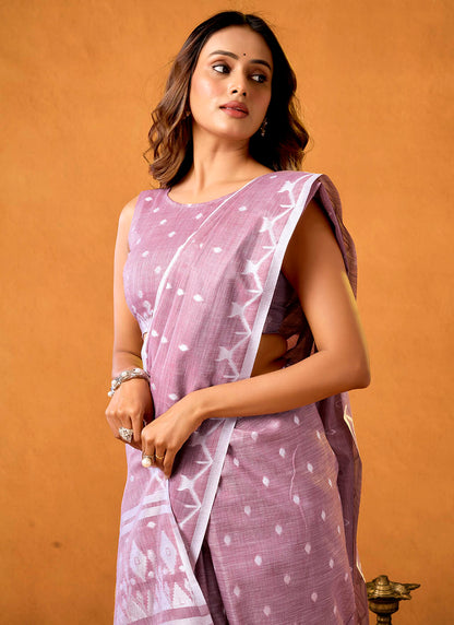 Pure Linen Saree