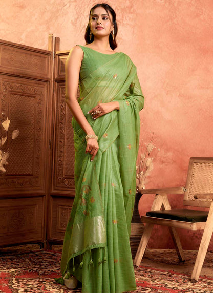 Muga Cotton Saree