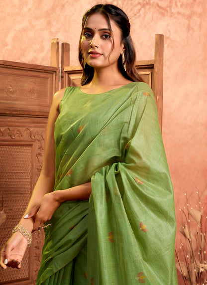 Muga Cotton Saree