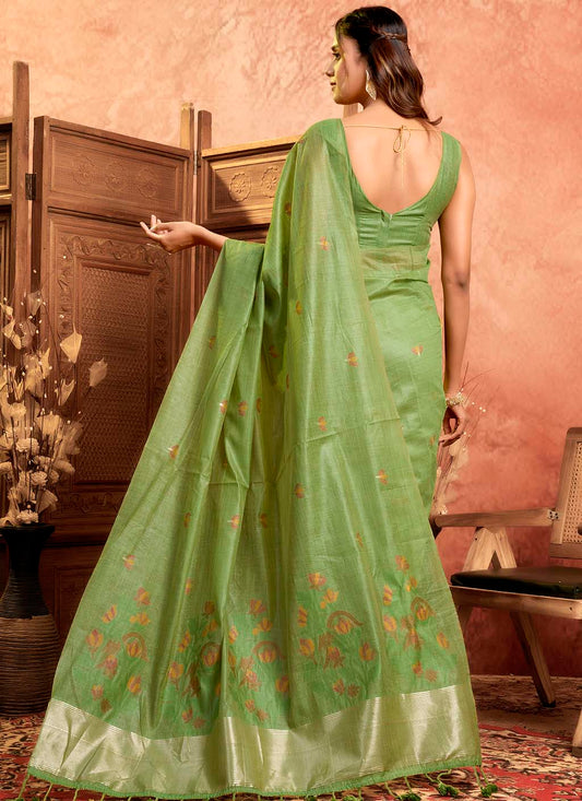 Muga Cotton Saree