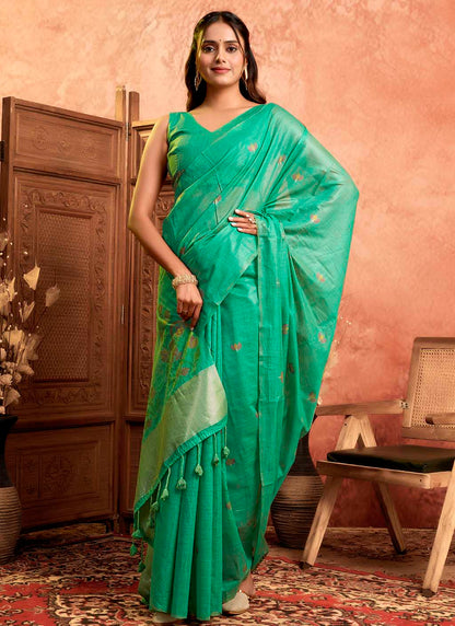 Muga Cotton Saree
