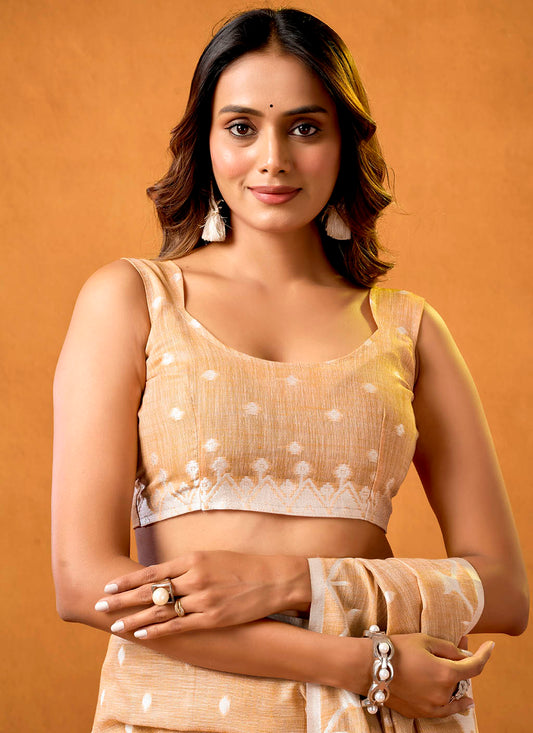Pure Linen Saree