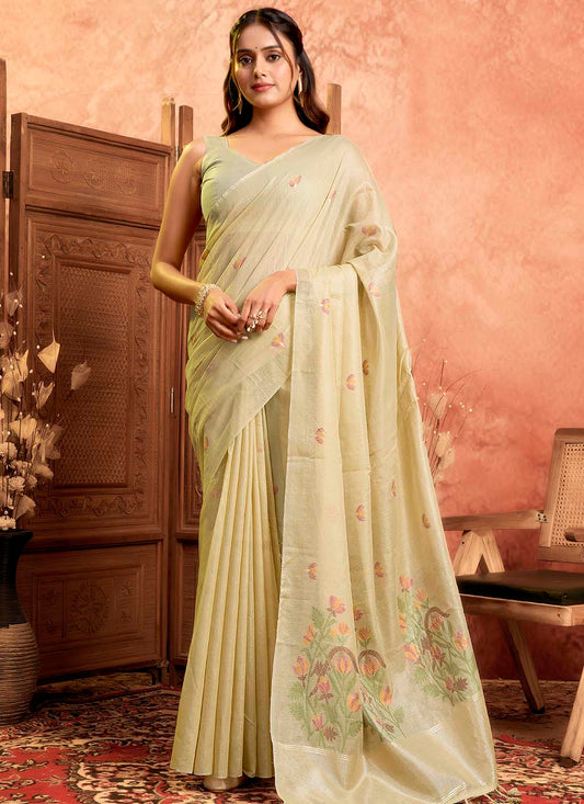 Muga Cotton Saree
