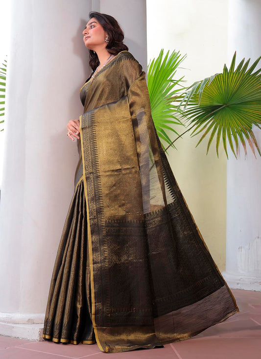 Linen Tissue Silk Saree