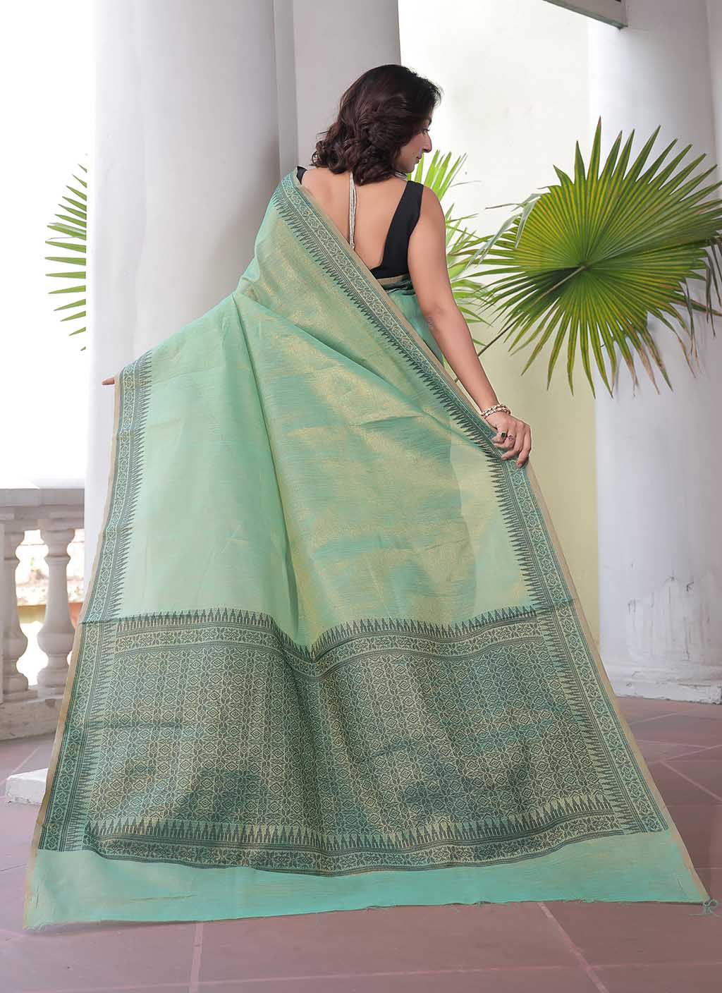 Linen Tissue Silk Saree