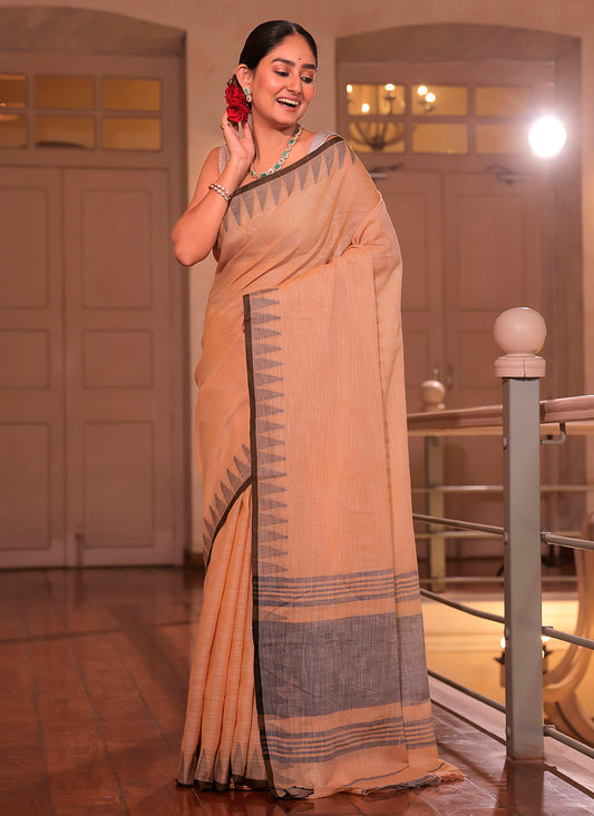 Pure Linen Saree