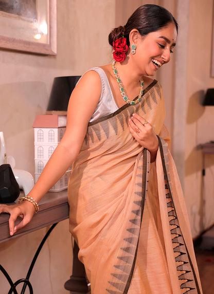 Pure Linen Saree