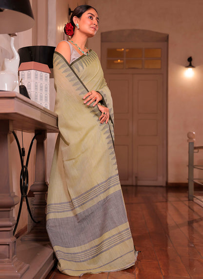 Pure Linen Saree