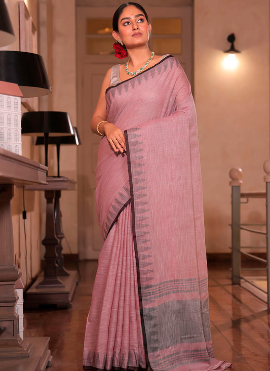 Pure Linen Saree