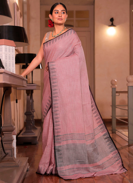Pure Linen Saree