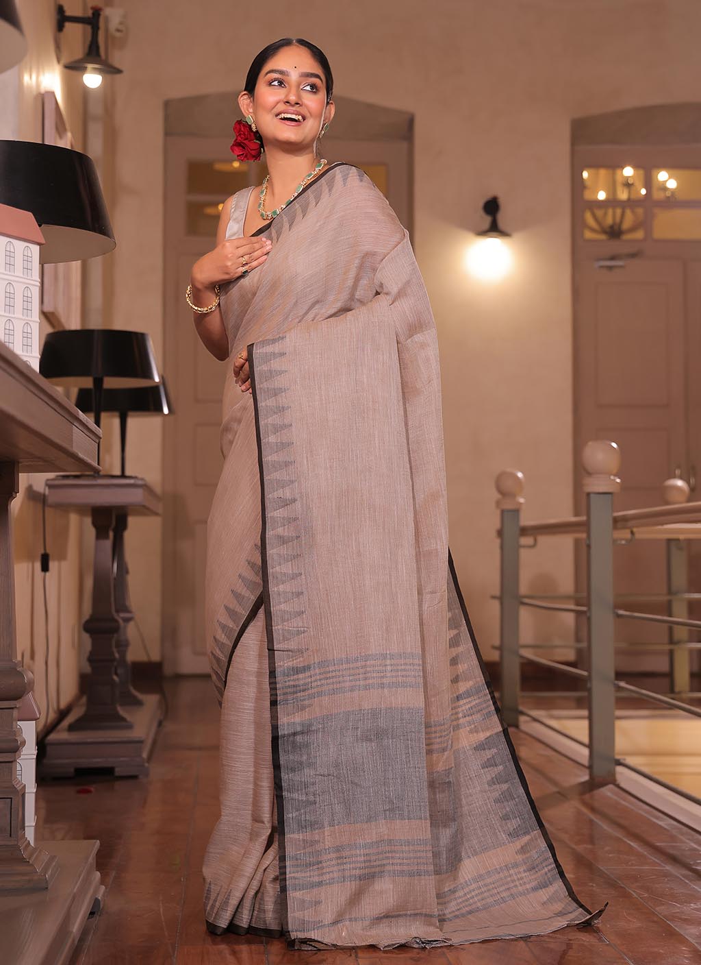 Pure Linen Saree