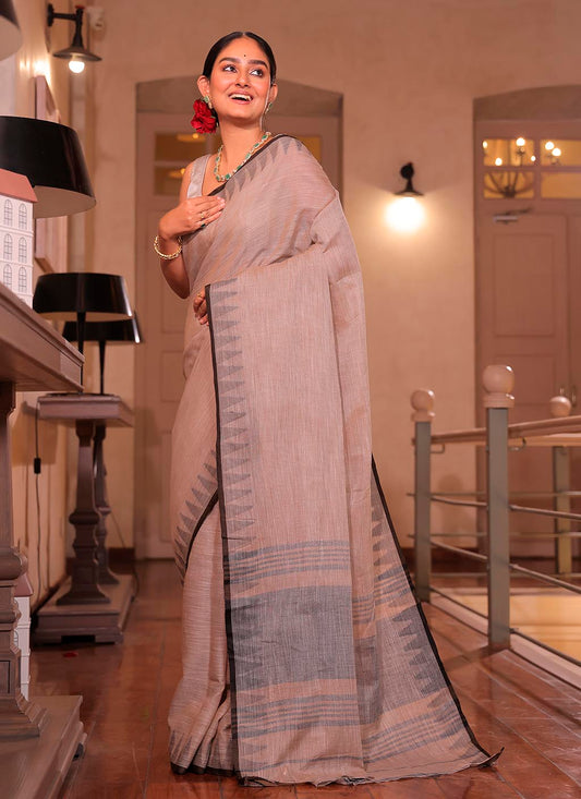 Pure Linen Saree