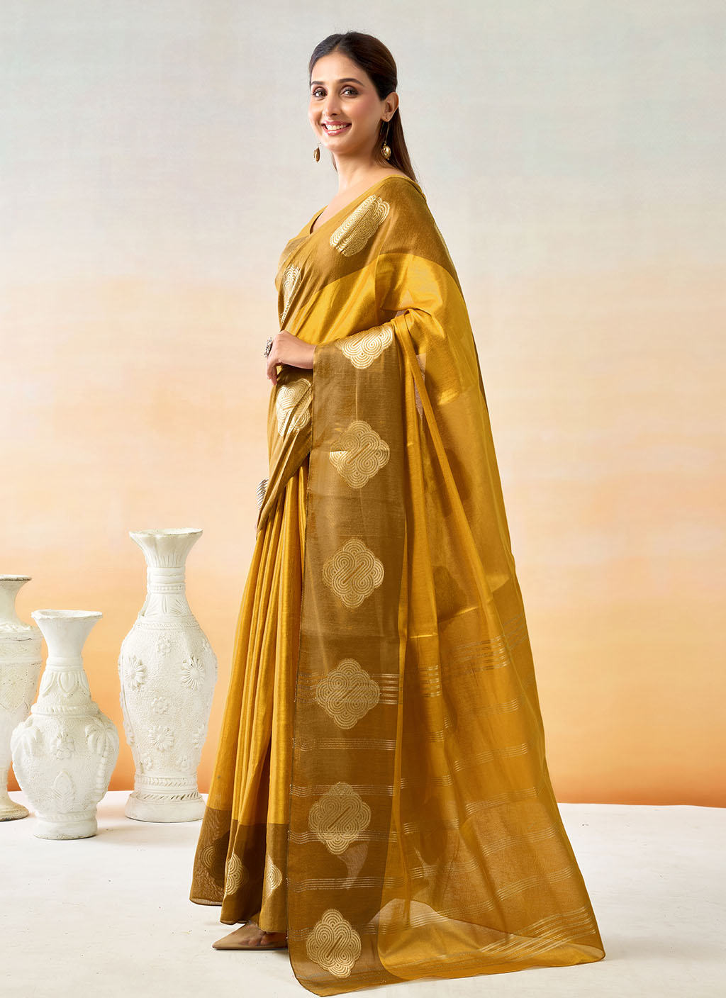 Mul Tissue Silk Saree