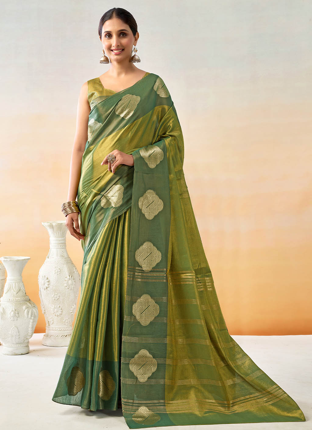 Mul Tissue Silk Saree