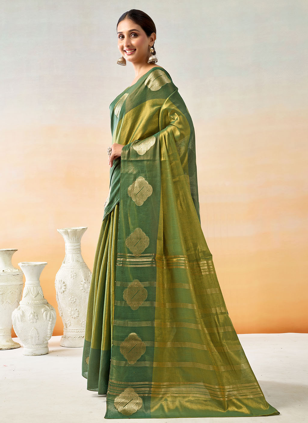 Mul Tissue Silk Saree