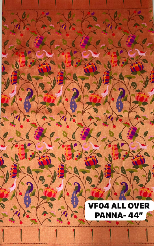 Paithani Silk All Over Fabric
