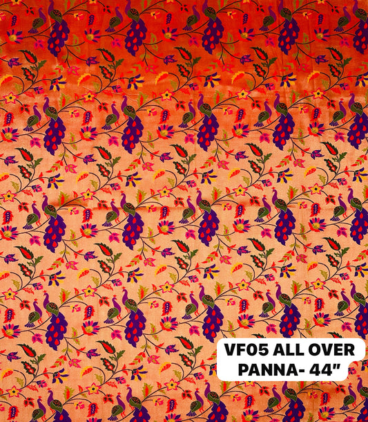 Paithani Silk All Over Fabric