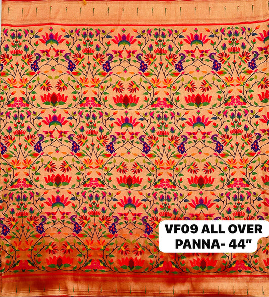Paithani Silk All Over Fabric