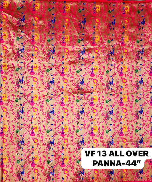 Paithani Silk All Over Fabric