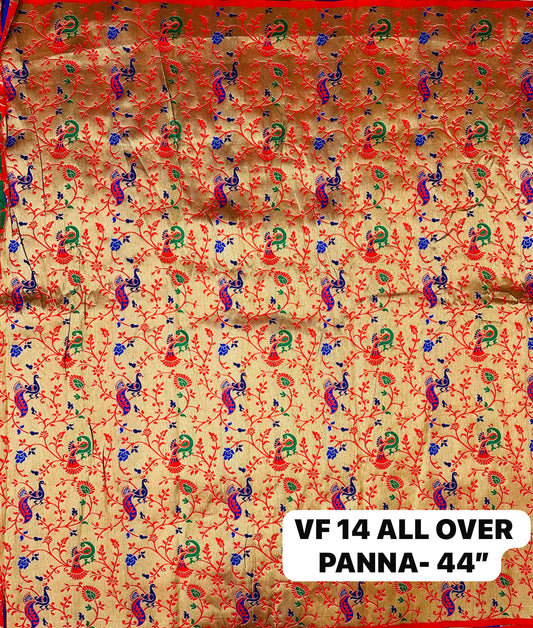 Paithani Silk All Over Fabric