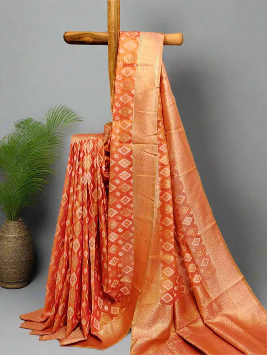 Pure Tissue Silk Ikkat Saree