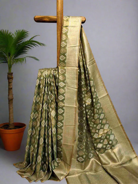Pure Tissue Silk Ikkat Saree