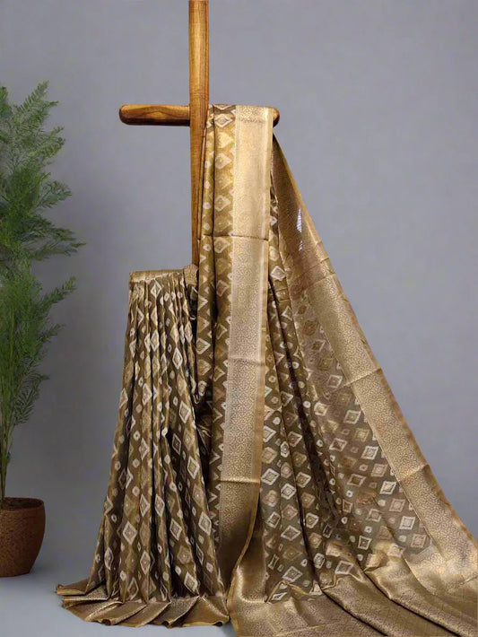 Pure Tissue Silk Ikkat Saree