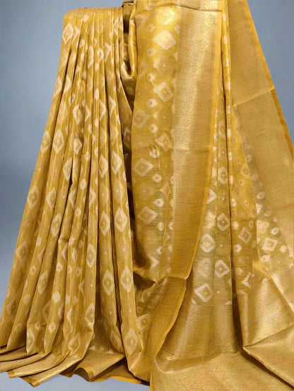 Pure Tissue Silk Ikkat Saree