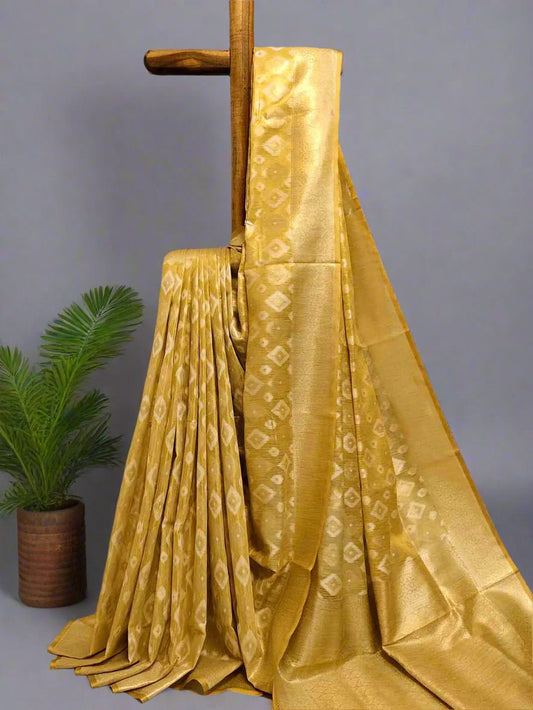 Pure Tissue Silk Ikkat Saree