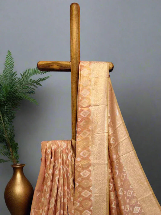 Pure Tissue Silk Ikkat Saree